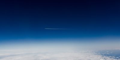 blue sky over white clouds